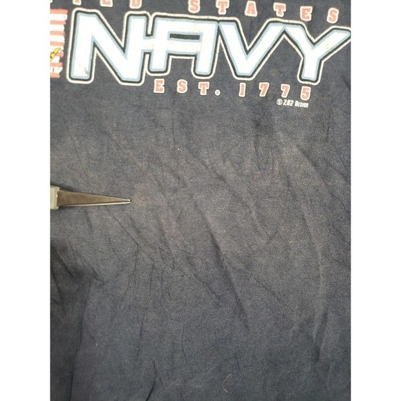 United States Navy Shirt Mens Large Blue Graphic Short Sleeve Don't Tread On Me! - Picture 3 of 9